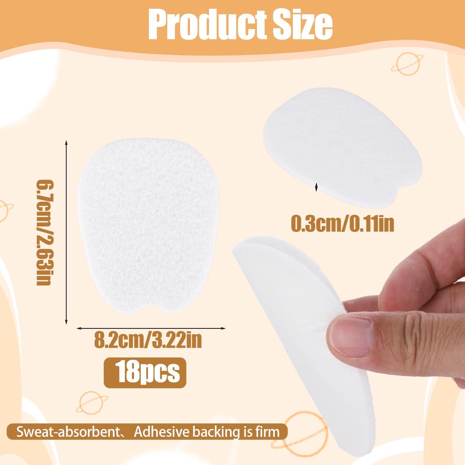 salbsever 9 Pairs Felt Tongue Pads Shoe Tongue Pads Cushion Inserts for Shoes Cushion for Shoes Adhesive Tongue Pads Self-Adhesive Heel Grips Non Slip Tongue Cushion Inserts Felt Shoe Pads for Men Women Unisex