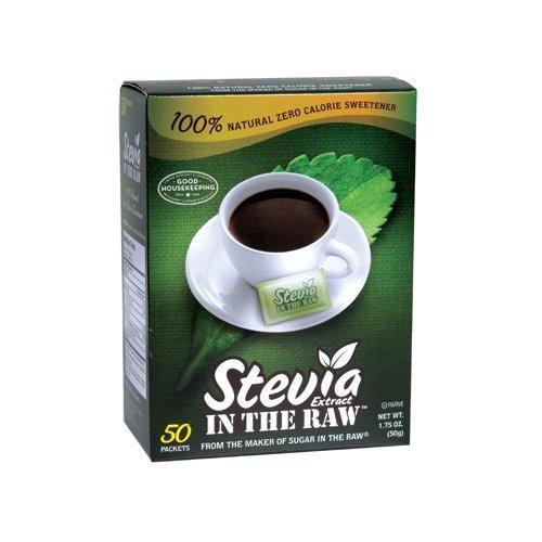 Sugar In The Raw Stevia Sweetener In The Raw, 50-Count Packages (Pack of 12) ( Value Bulk Multi-pack)