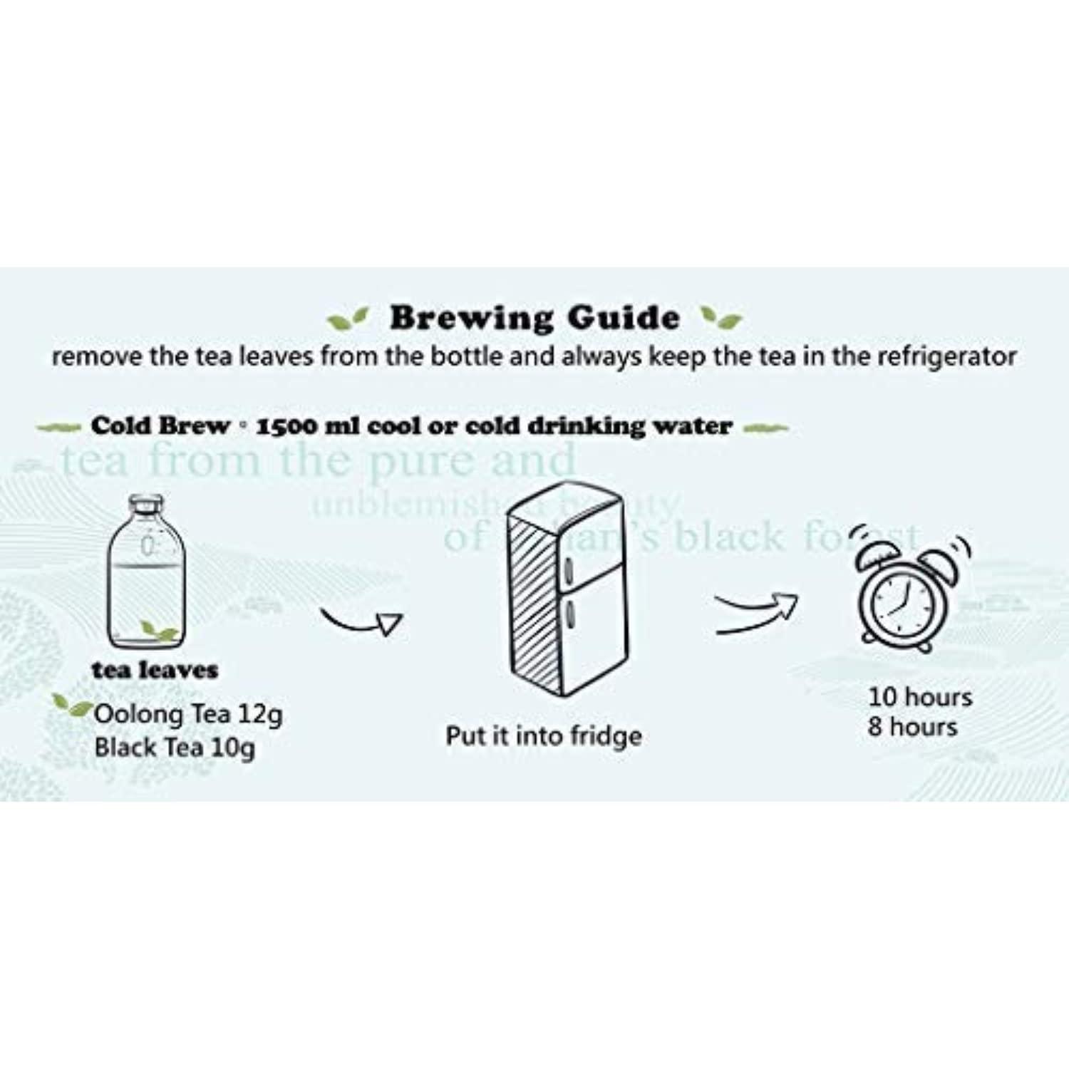 Atlatac 1.7oz Handpicked Loose Leaf Black Forest Winter Harvest Tea Lotus Flower Gift Box Set