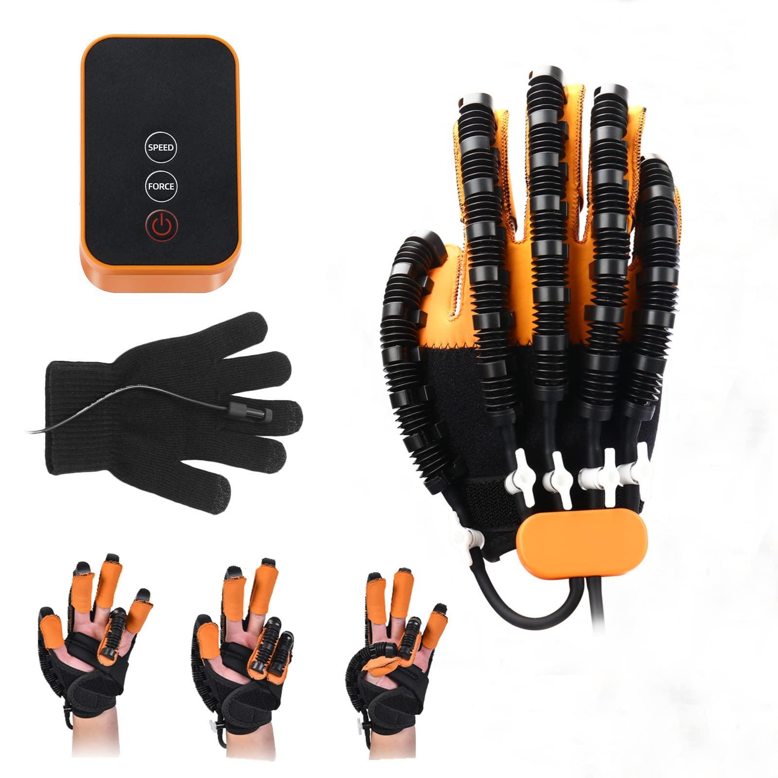 GENDOING Rehabilitation Health Machine for Finger,Rehabilitation Robot Gloves for Stroke Hemip,Hand Function Rehabilitation Robotic Gloves,Hand Function Recovery Finger Rehabilitation (Left Hand-S)