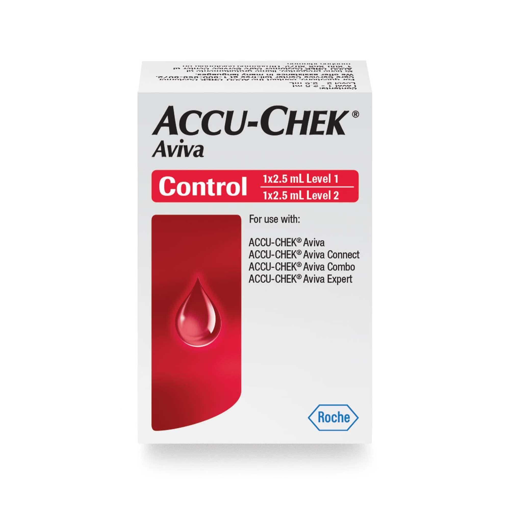 Accu-Chek Accu-Chek Aviva Diabetes Control Solution for Diabetic Blood Glucose Monitoring (Level 1 & 2 for Aviva Test Meters)