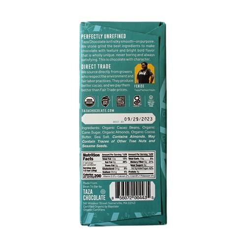 Taza Chocolate Taza Chocolate Organic Seriously Good Dark Chocolate Bar Variety Pack Bundle, 2.5 oz (4 count), Vegan