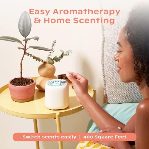 Canopy Canopy Bedside Diffuser, Pink Diffuser, Waterless Technology, Diffuses Up to 400 Sq Ft - 3 Fan Speeds - Includes Diffuser, Diffusion Well, Unwind Aroma, Power Cord & Adapter