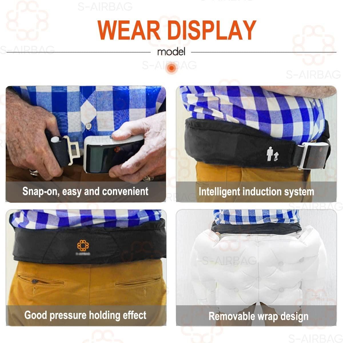 Stoge Smart Airbag Waist Protection Belt, 0.18s Trigger Alarm to Prevent Falls and Injuries, Suitable for Elderly People with Reduced Mobility Body Protection Expert