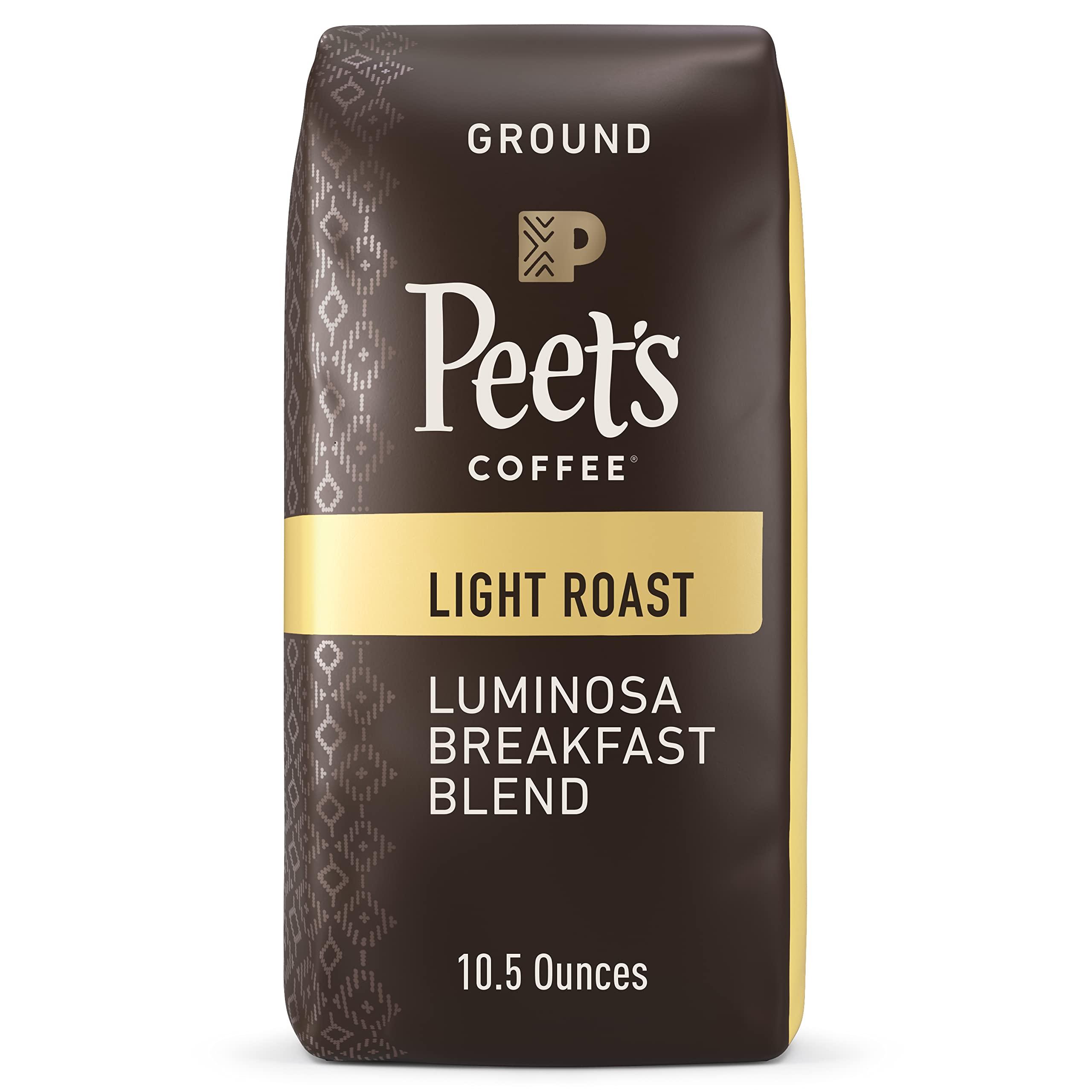 Peet's Coffee Peet’s Coffee, Light Roast Ground Coffee - Luminosa Breakfast Blend 10.5 Ounce Bag