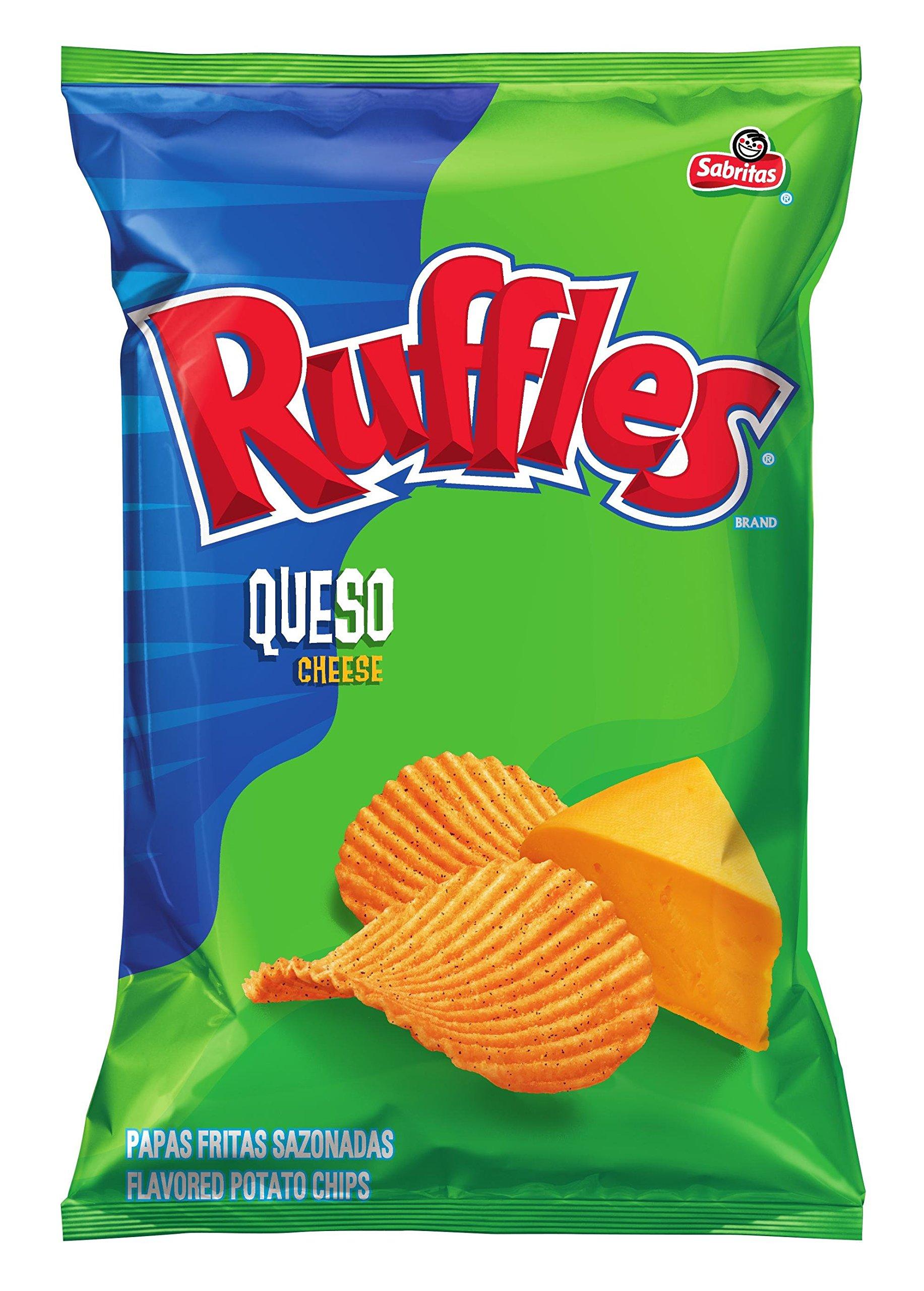 Ruffles Ruffles Ridged Potato Chips, Queso, 8.5 oz