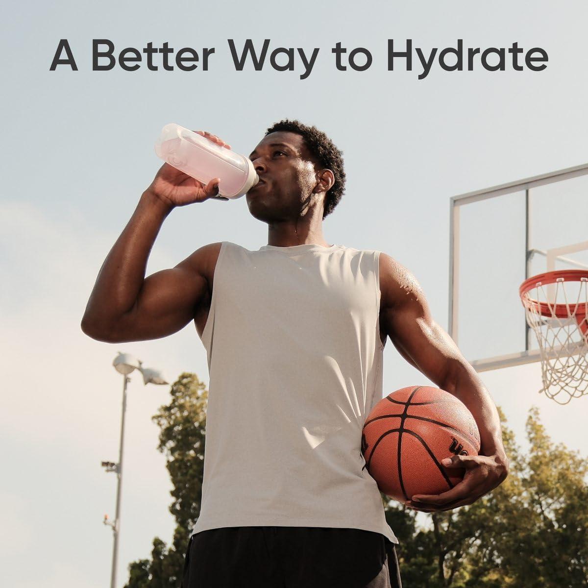 Sports Research Sports Research Hydrate Electrolytes Powder - Sugar-Free & Naturally Flavored with Vitamins, Minerals, and Coconut Water - Supports Hydration - Lemon Lime