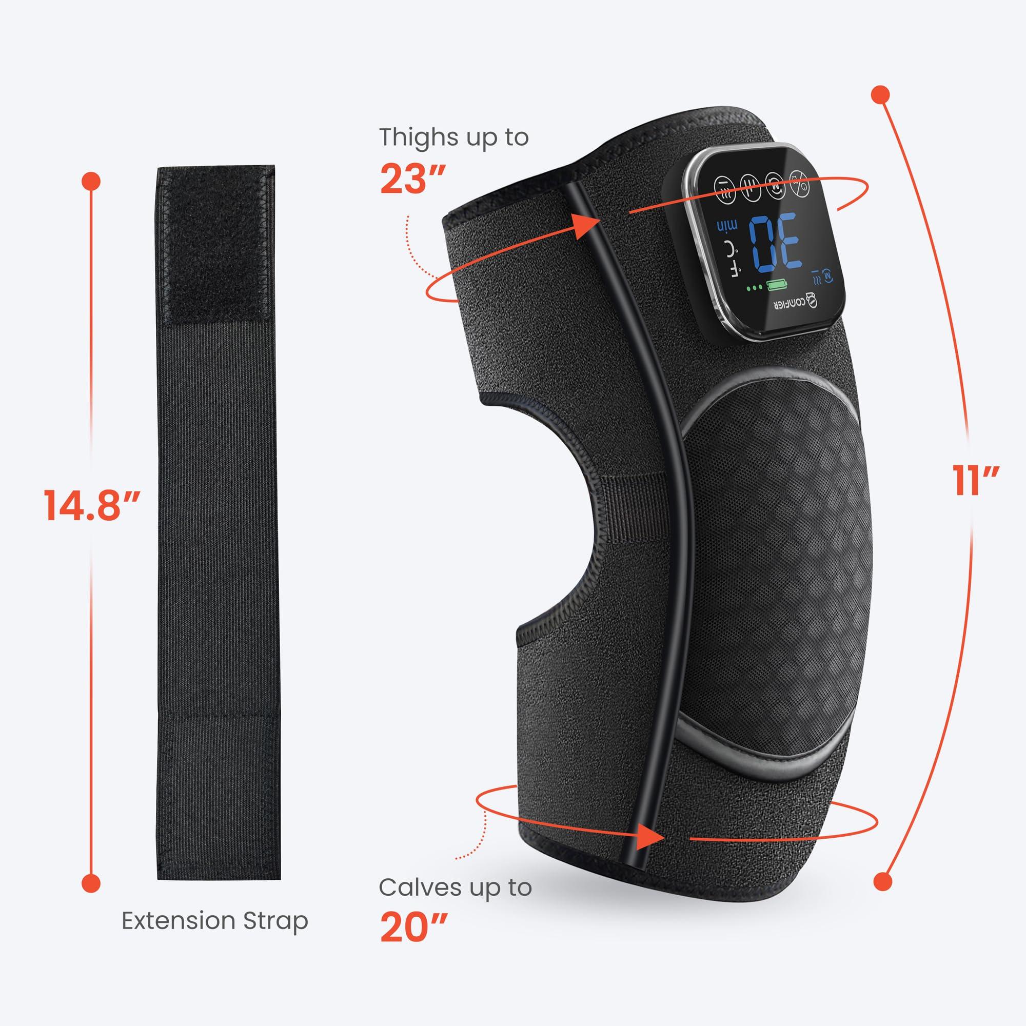 COMFIER COMFIER Cordless Knee Massager, Heated Knee Brace Wrap for Arthritis, Graphene Knee Heating Pad for Knee Pain, Electric Knee Support Fsa Hsa Eligible, Gifts for Men Women (1 Pack)