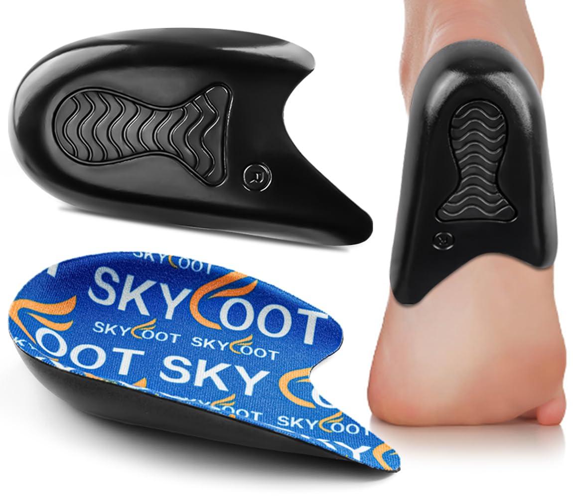 Skyfoot Skyfoot Heel Cups for Achilles Tendonitis, Heel Bone Spurs, Orthotic Inserts for Achilles Tendon Support, Heel Cushions for Heel Pain Relief for Women and Men (Small)