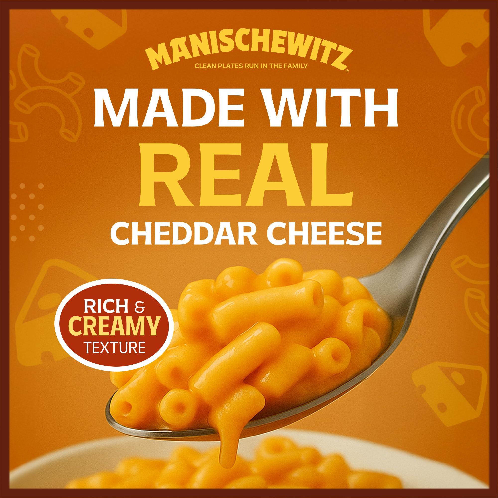 Manischewitz Manischewitz Kosher Mac & Cheese, 5.5oz (4 Pack) Made with Real Cheddar Cheese, No Artificial Colors of Flavors, Certified Kosher