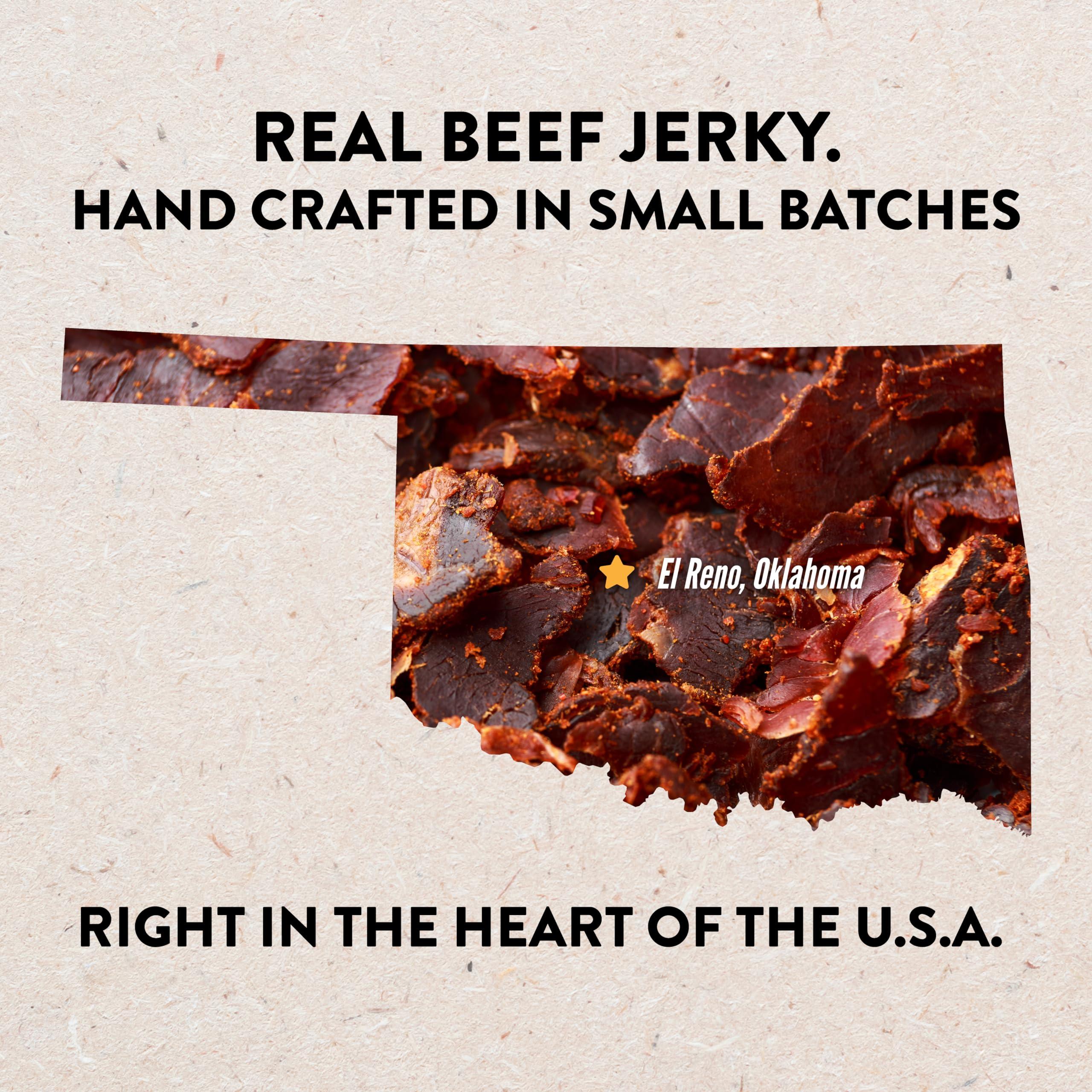 hardtimes Hardtimes Beef Jerky - Variety, Specialty Gift Bag - Great Gift for Father\'s Day, Holiday, & Birthday - 5 Pack of 2.25 oz Bags Original, Black Pepper, Hot, Teriyaki, & Sweet Heat - 4 Jerky Chews