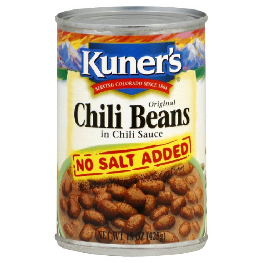 Kuner's Kuner's Chili Beans No Salt, 15-ounces (Pack of12)