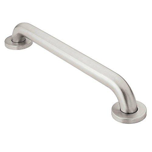 Moen Moen 8912 Home 12-Inch Bathroom Grab Bar, Stainless Steel with Moen 8732 Home 32-Inch Bathroom Grab Bar, Stainless