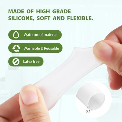 Bukihome Bukihome Gel Big Toe Caps and Protectors - 8 Pack Silicone Toe Protectors with Aloe Vera Extract - Toe Sleeves Cushions for Women & Men - Protect Corns, Blister - Large