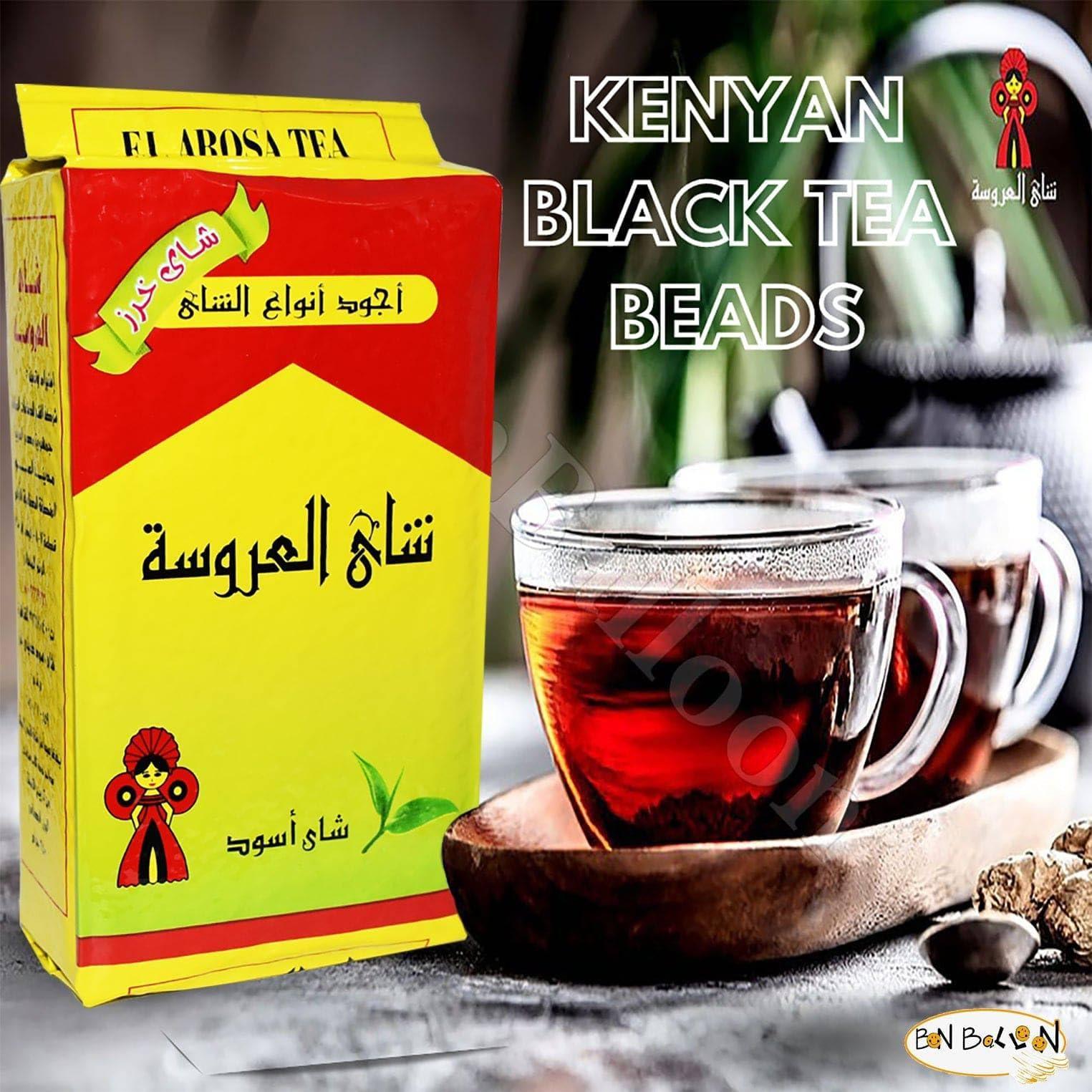 El Arosa AlArousa Kenyan Black Tea Kharaz Al Arousa El Arosa ElArosa Natural Broken Pekoe Daily Fresh Teas Cup (3.52 oz / 100 gm) Natural Traditional Arabian Strong Rich Pure