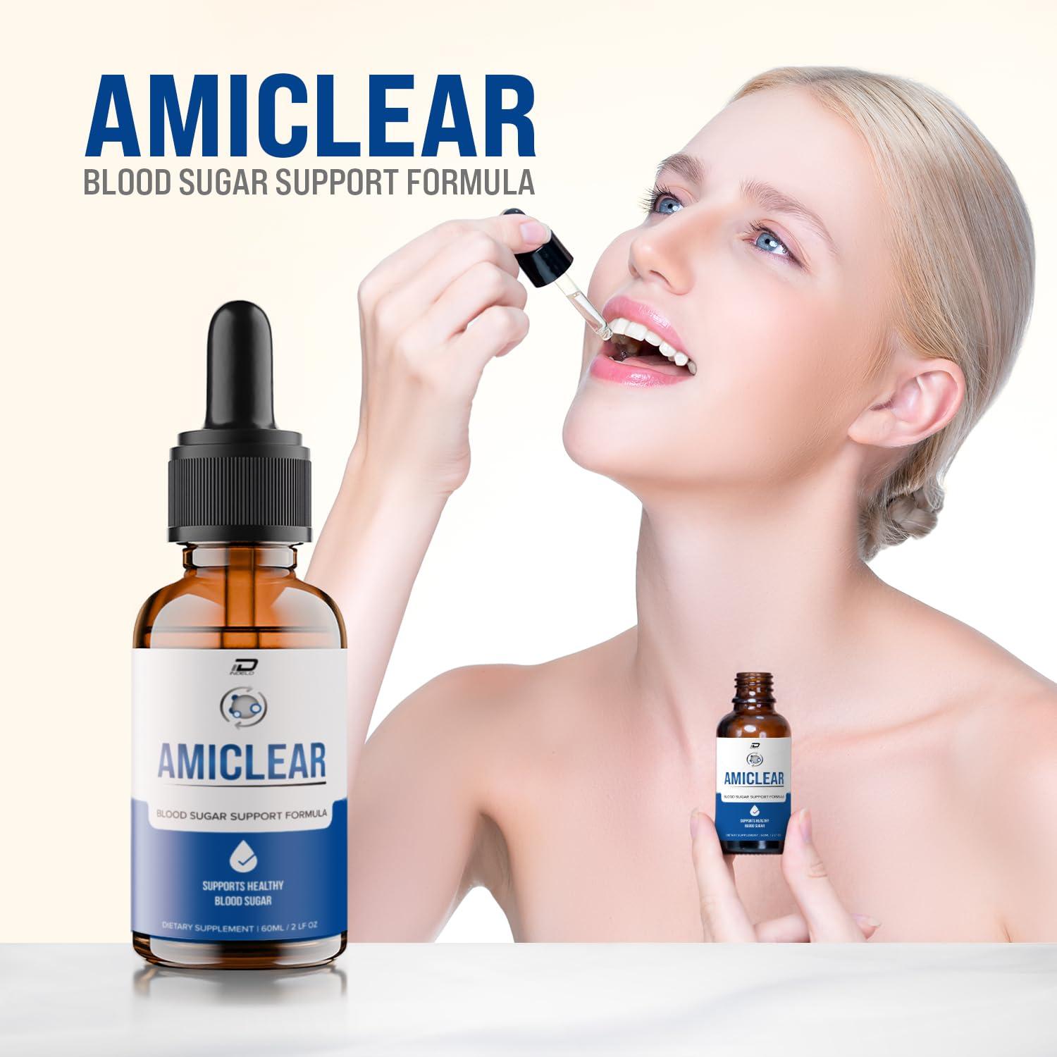 Indelo Indelo Amiclear Drops Healthy Formula - Dietary Supplement Drops - Extra Strength Amiclear Liquid Drops, Grape Seed, Amiclear Drops Reviews (1 Pack - 60 ML)