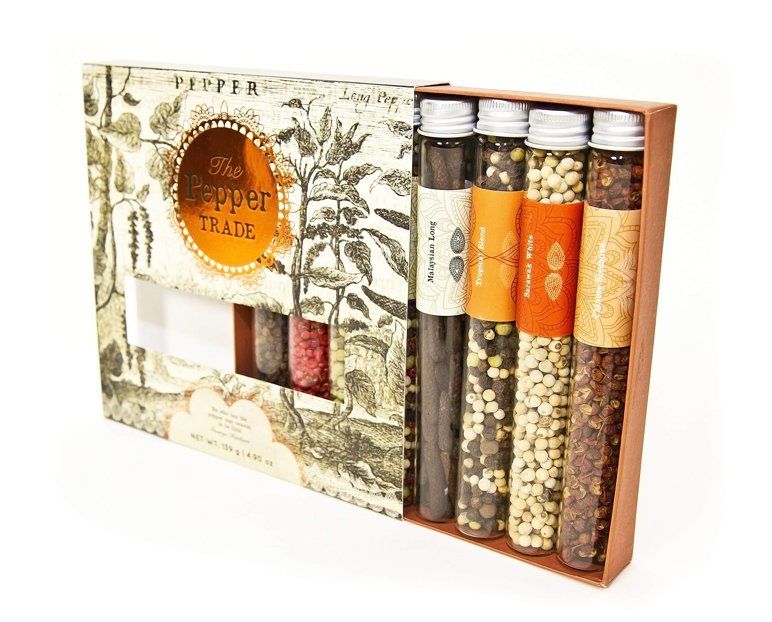 Eat.art The Pepper Trade Gourmet Peppercorn Blend Collection, 8 Pack Gift Set | Sampler Spice Gift Set, Use in Grinders
