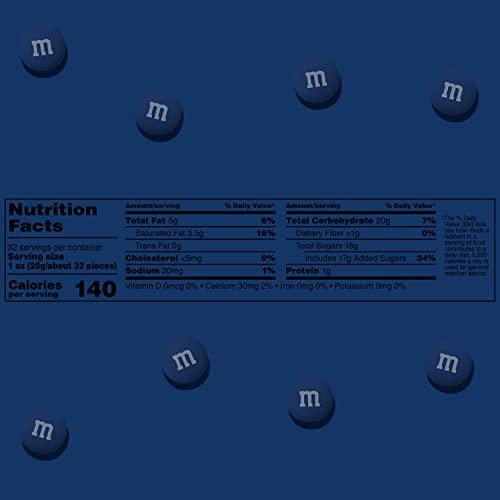 MY M&M'S M&M’S Dark Blue Milk Chocolate Candy, 5lbs of M&M'S in Resealable Pack for Candy Bars, Birthday Parties, Graduations, Congrats Celebrations & DIY Party Favors