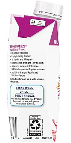 BOOST Boost Breeze Nutritional Drink, Wild Berry, 8 FL OZ (Pack of 12)