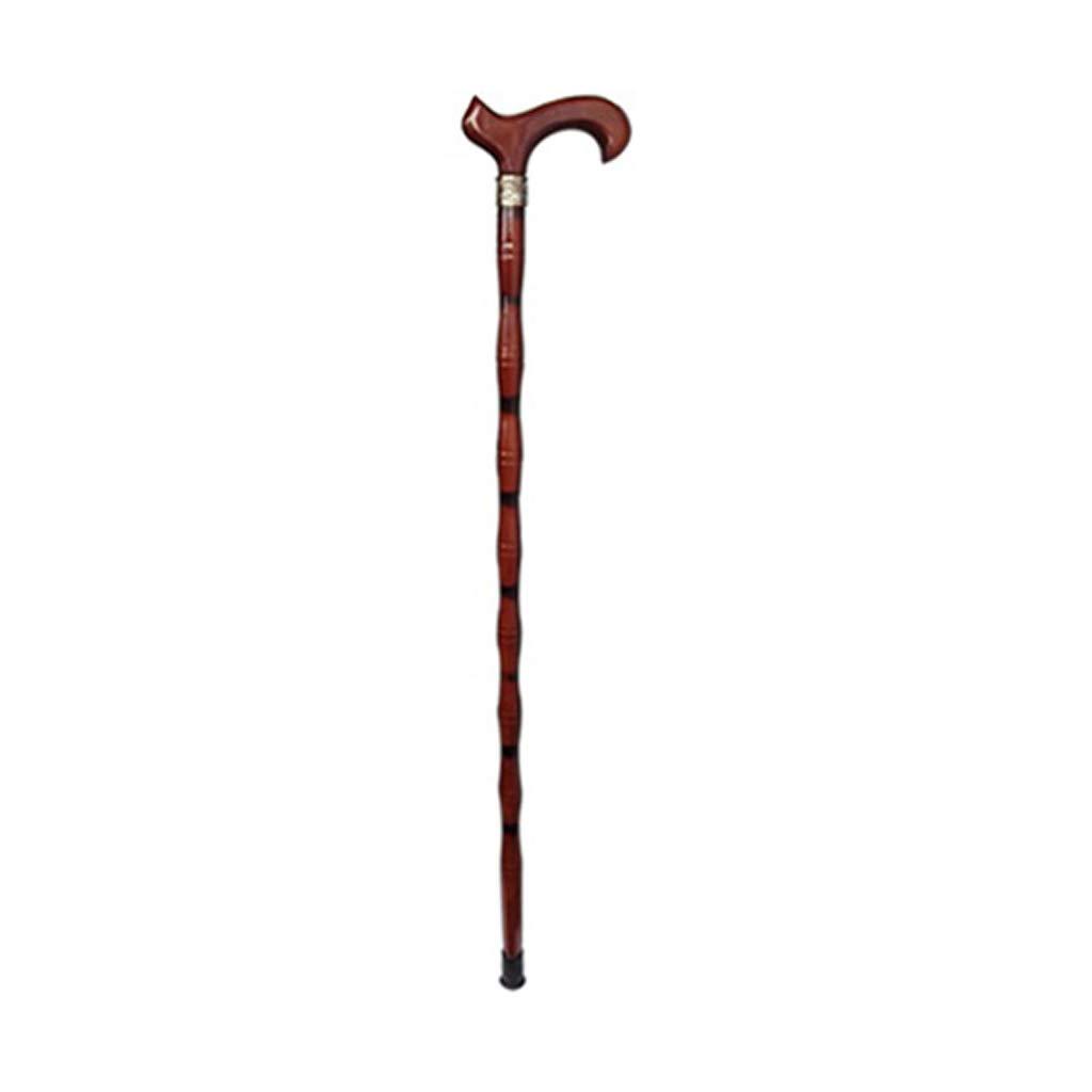 NUBAOzy Solid Wood Walking Cane Seniors, Solid Wood, Crutches, Wooden Canes, Wood Cane, Gift For The Elderly, Walker, Wooden, Abduction, Light, Walking Stick, Walking Stick, Wine Red, 95cm*15cm Wood Canes