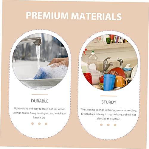 Levemolo Levemolo 8 Pcs Loofah Dishcloth Kitchen Cleaning Sponge Exfoliating Body Scrubber Skin Scrubber Loofah Dish Scrubber Cup Bath Loofahs Kitchen Supplies Natural Multi-Purpose Brush
