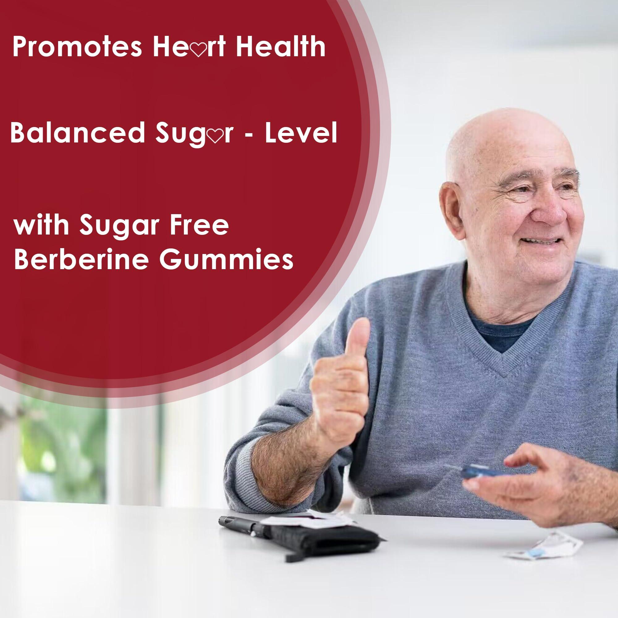 Nextdia Berberine Supplement 1500mg, Sugar Free Berberine with Ceylon Cinnamon Gummies w/Chromium, Turmeric, Milk Thistle for Naturally Metabolism Balanced, Berberine HCl from Indian Barberry Extract, 2 Pack