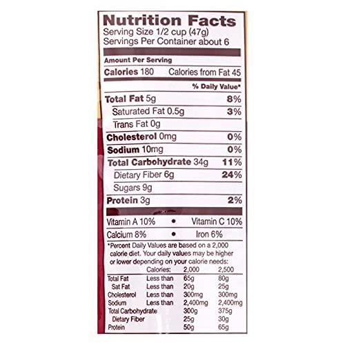 Back to Nature Back To Nature Cranberry Pecan Granola - Whole Grain Rolled Oats with Tart Cranberries and Crunchy Pecans - Case of 6 - 11 oz.