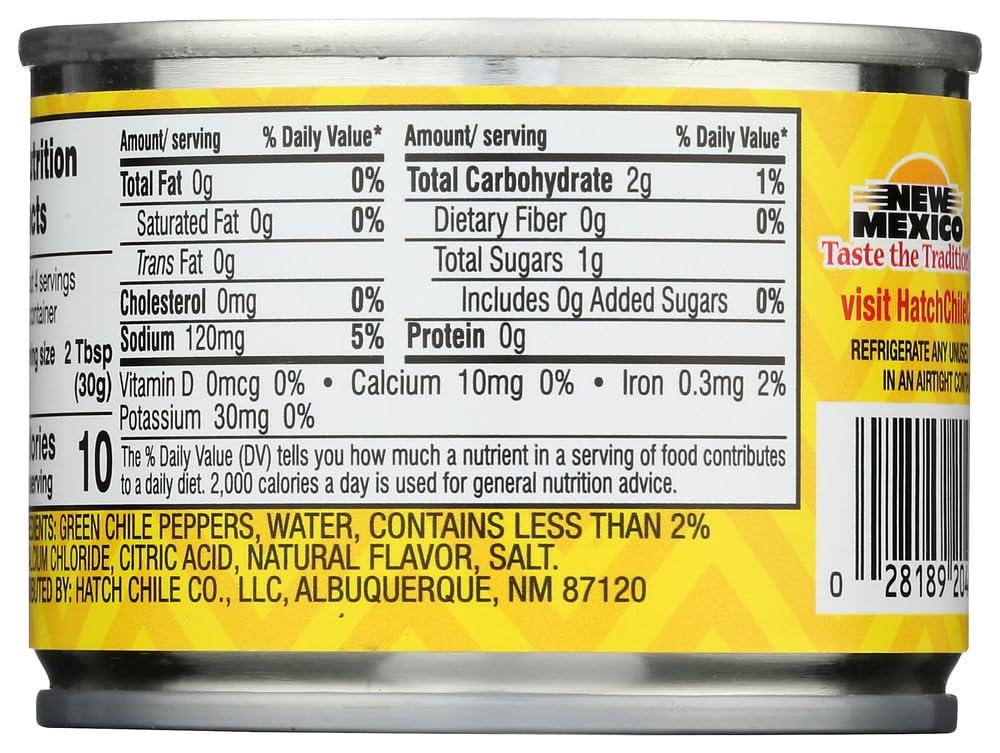 Hatch Chili Hatch Diced Green Chiles 4oz HOT (QTY 6)