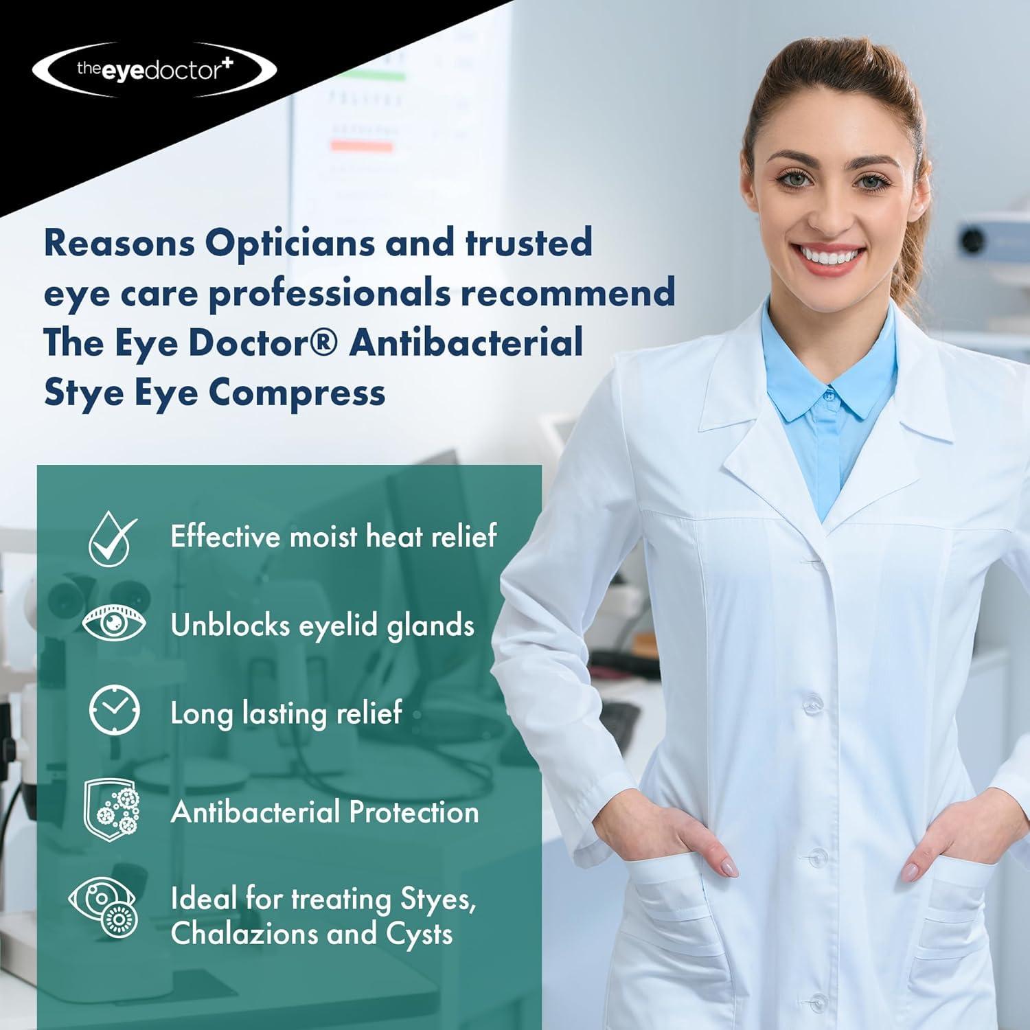 The Eye Doctor The Eye Doctor Stye Relief Compress - Reusable Microwaveable Hot Single Eye Patch Mask - Treatment of Stye, Blepharitis, Dry Eye