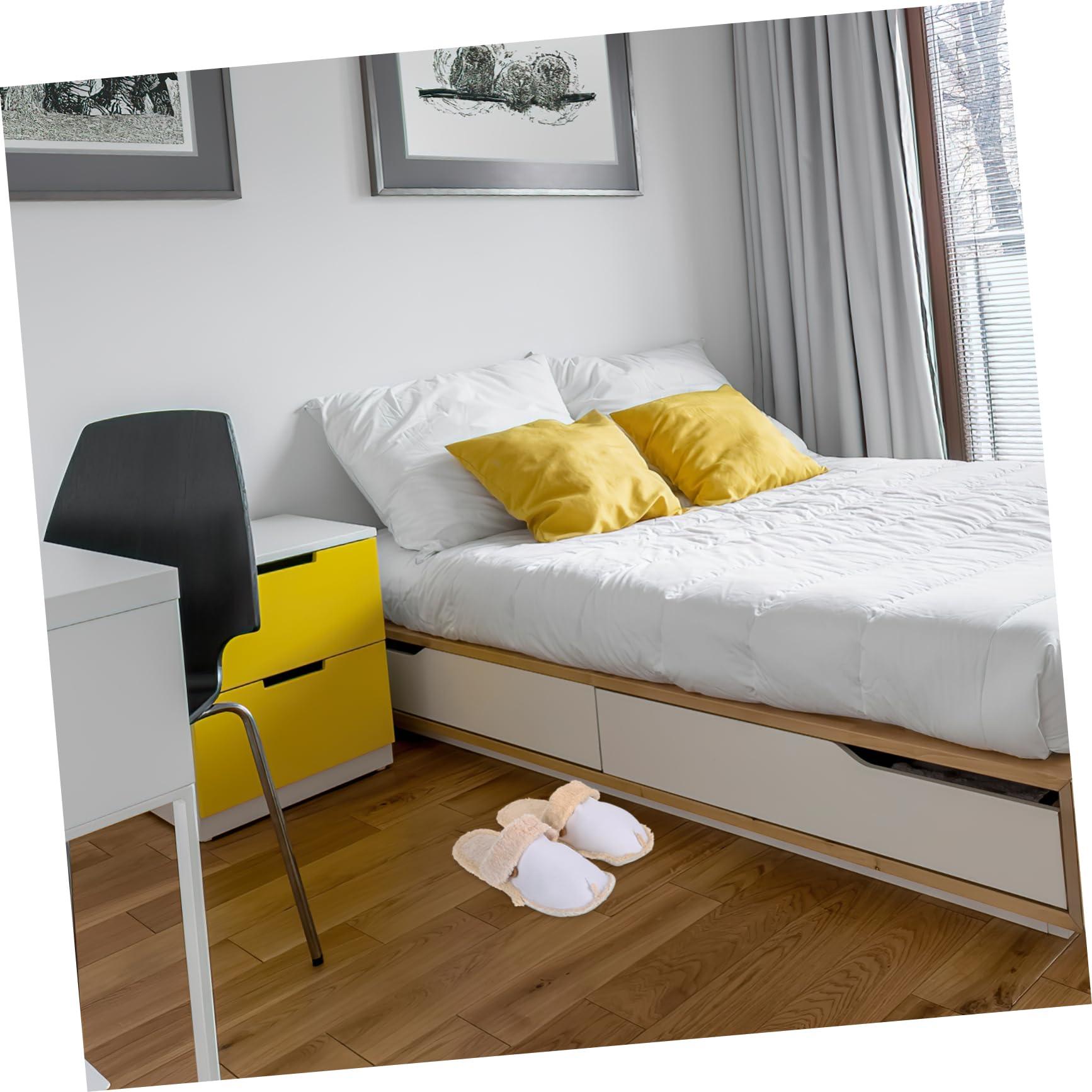 SOESFOUFU SOESFOUFU Warm Slippers for Women Thick Cotton Covers Removable Washable Lining Fur Insoles Fluffy Indoor Outdoor Slippers Inserts