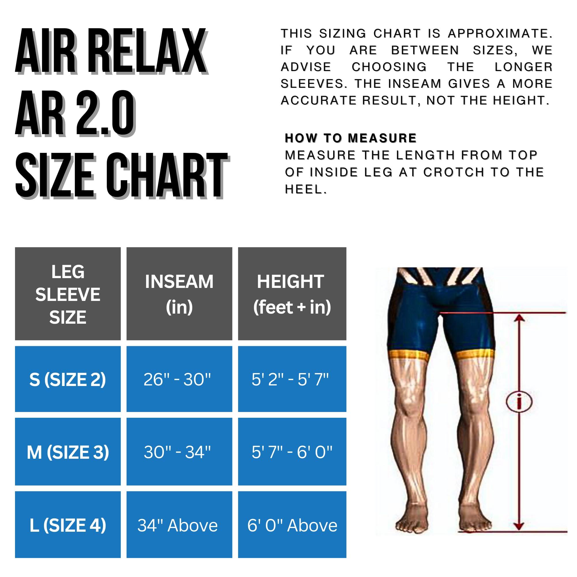 Air Relax Air Relax AR-2 Professional Compression Boots, FDA Cleared Leg Recovery System, Medical Grade Recovery Boots and Pump, 3 Therapy Modes 4 Chambers, for Circulation in Legs and Muscle Recovery