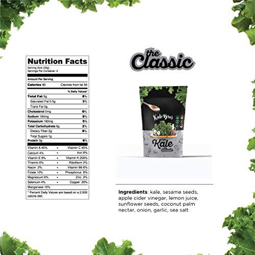 Kale Bros Kale Bros, Kale Chips, The Classic, Multi-pack (Pack of 3) Vegan/ Gluten-free/ Paleo Snack