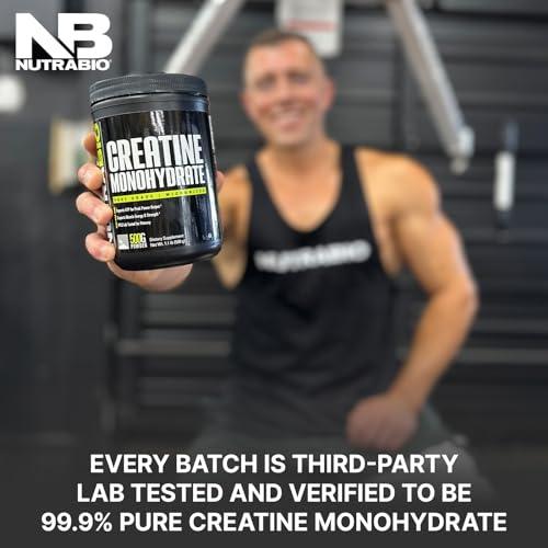 NutraBio NutraBio Creatine Monohydrate, Unflavored, 500g and Whey Protein Isolate, Unflavored, Supplement Bundle - Muscle Energy, Lean Muscle Growth, Recovery, and Strength