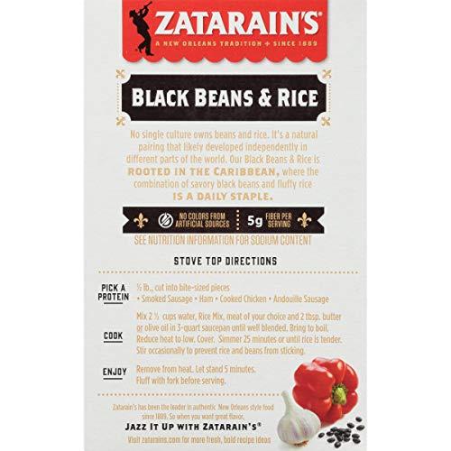 Zatarain's Zatarain's Black Beans and Rice Mix, 7 Ounces - Pack of 4