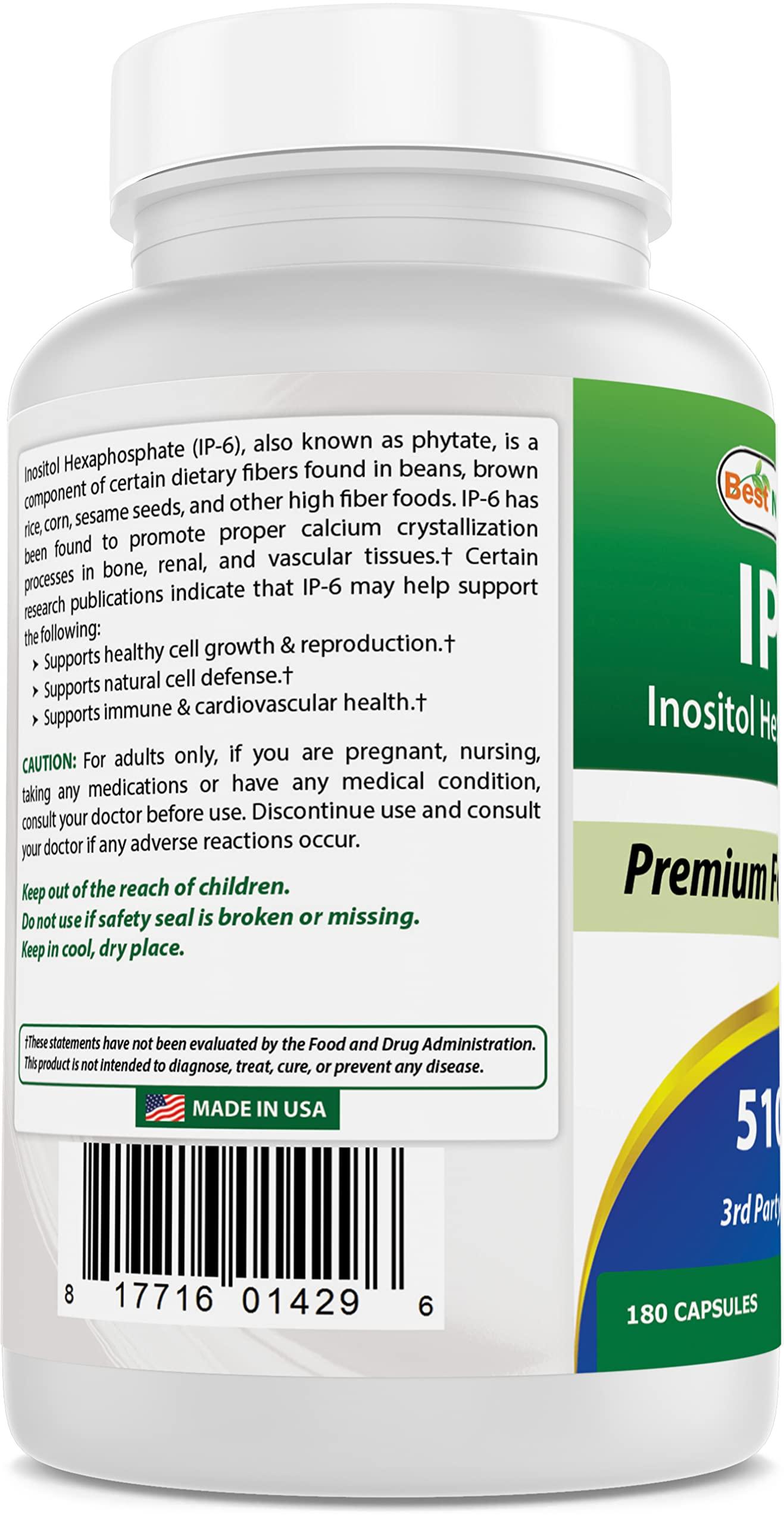 Best Naturals Best Naturals IP-6 510 mg 180 Capsules