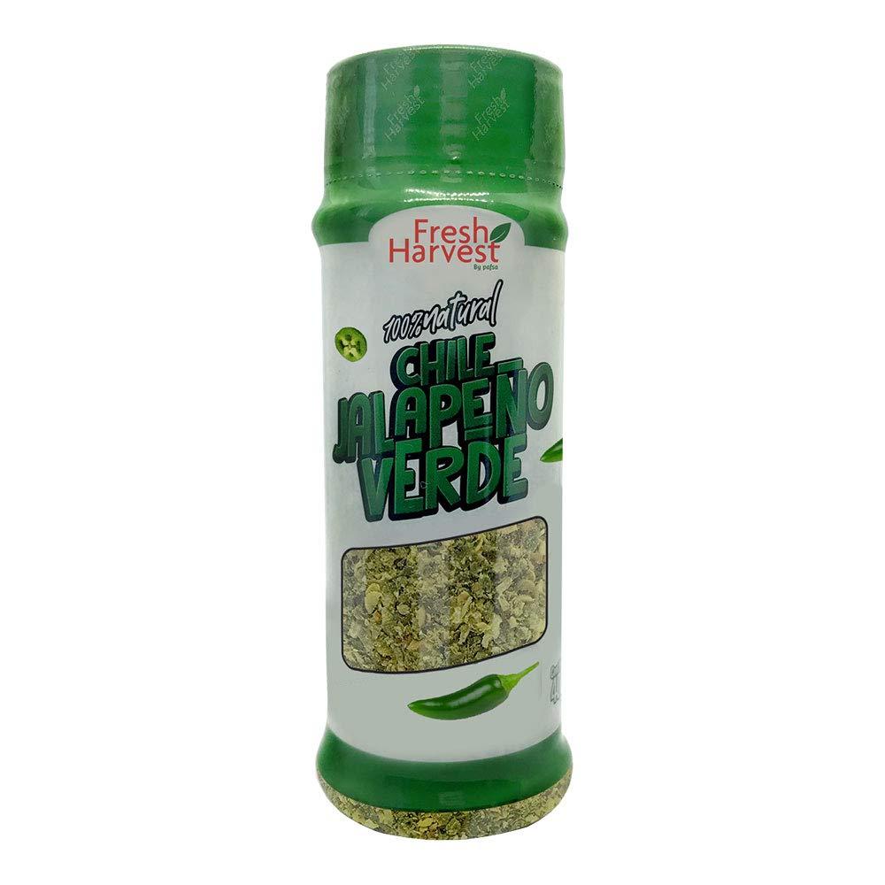 Fresh Harvest By Pafsa Ground Green Jalapeo Chile 40g (0.08 lb) | Box With 30 Pieces | Fresh Harvest