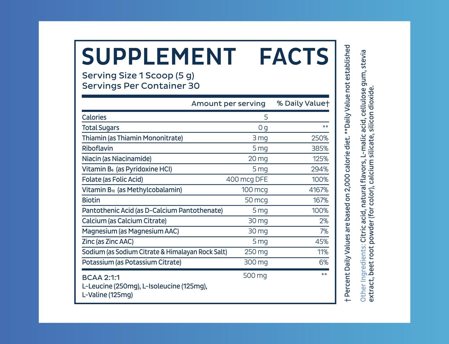 Zeal Naturals Zeal Electrolyte Powder Recovery Drink (30 Servings | Strawberry Vanilla) w 0 Sugar +BCAAs +B-Vitamins Electrolyte Supplement w Potassium Zinc & Magnesium for Hydration - Keto Electrolytes