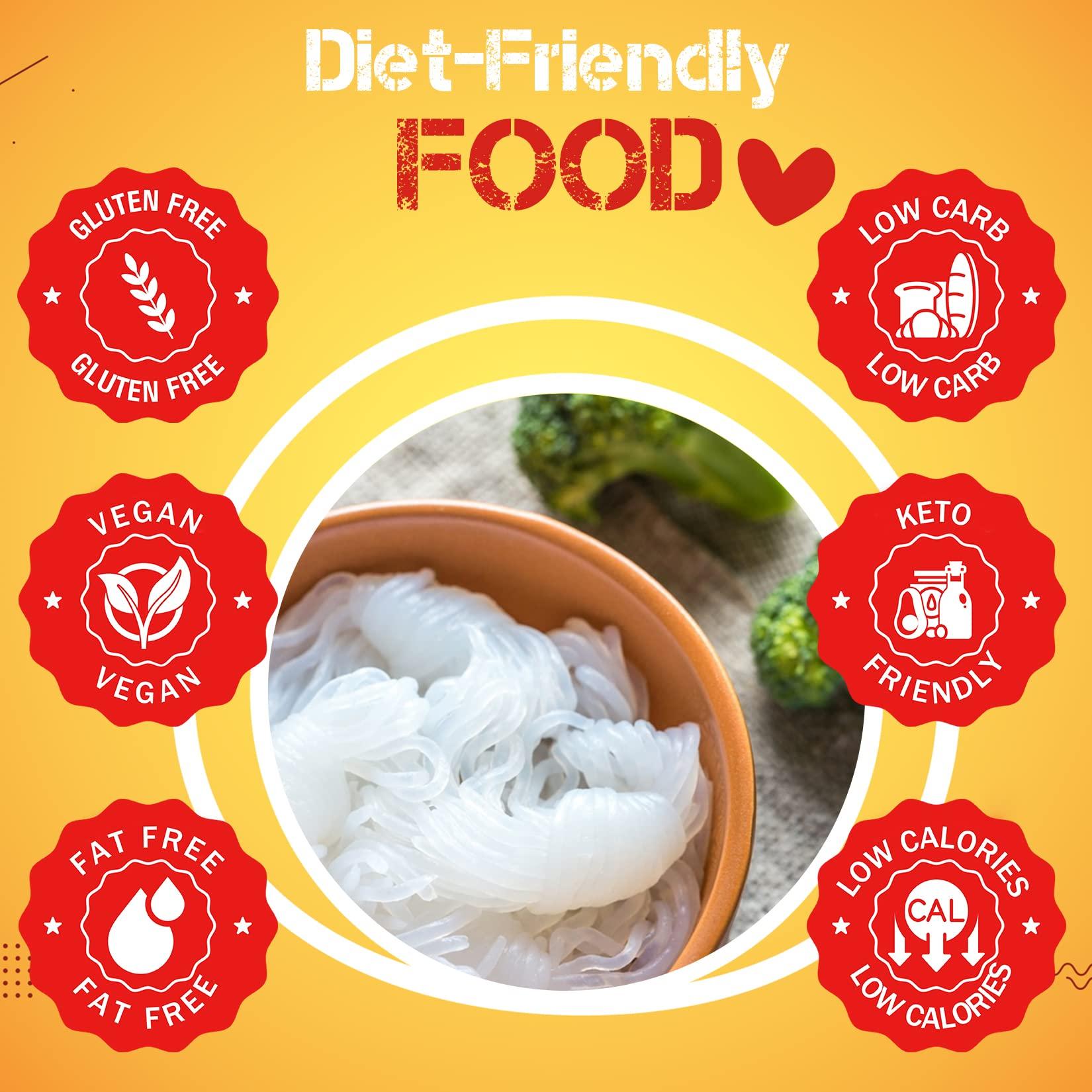 Fusion Select Fusion Select Organic Konjac Noodles - Shirataki Rice, Angel Hair, Spaghetti, Knots, Spaghetti - Healthy Diet Pasta - Rich in Fiber - Vegan, Keto, Paleo-Friendly, Zero Gluten, Low-Carb & Low-Calorie