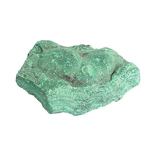 GEMHUB GEMHUB Loose Green Malachite Gemstone Grade AAAA Rough Gem 2002.50 Ct Certified for Wicca & Reiki Crystal Healing Stone…
