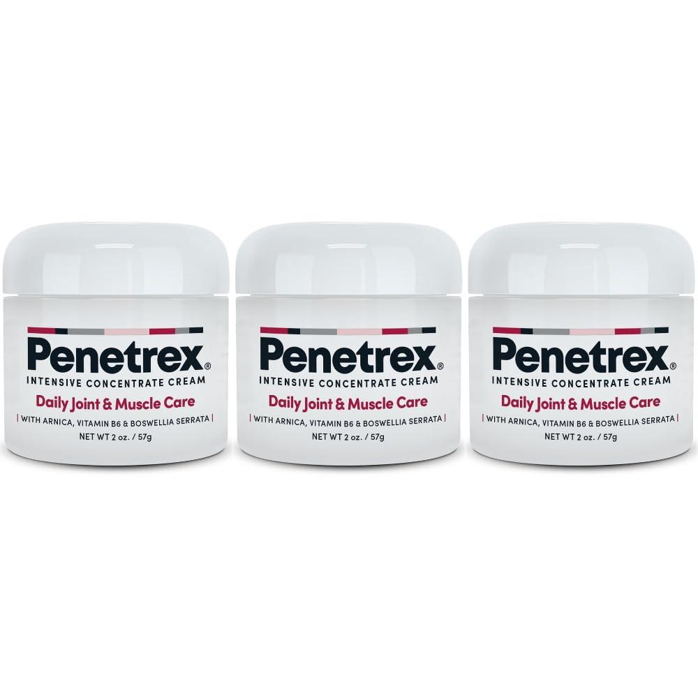 Penetrex Penetrex Joint & Muscle Therapy  Soothing Comfort for Back, Neck, Hands, Feet  Premium Whole Body Rub with Arnica, Vitamin B6 MSM & Boswellia  2oz 3-Pack