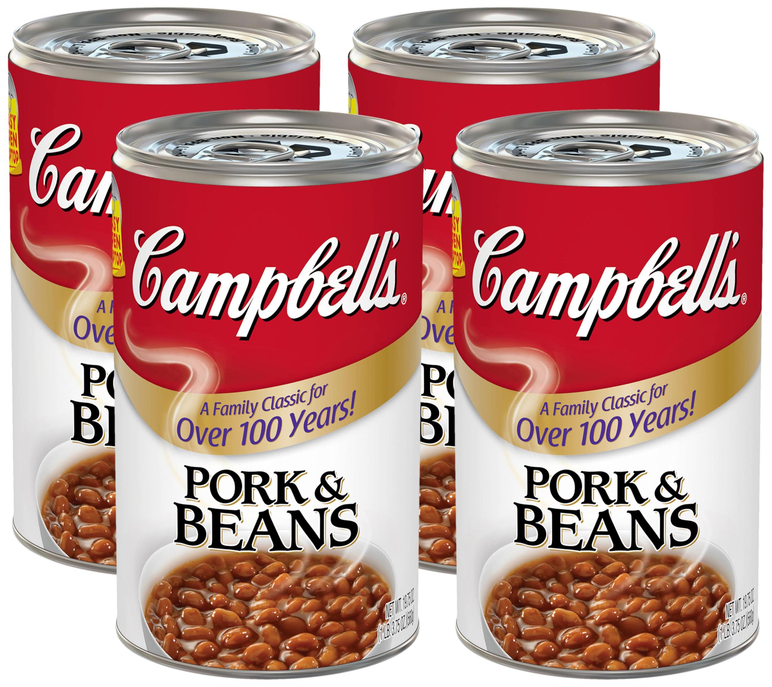 Campbell\'s Campbells Pork and Beans, 19.75 Oz Can (Pack of 4)