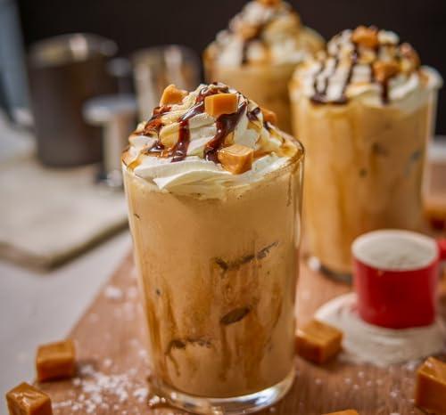 MOCAF NEW MOCAFE Salted Caramel Frappe Mix, Premium Colombian Coffee Base, Create Crave-Worthy Specialty Drinks, 3 lbs. bag