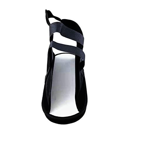 Starsouce 1pcs Open Toe Plaster Cast Shoe Short Canvas Cast Boot Lightweight Waterproof Stress Foot Fracture Shoe for Women Men Kids ( Black, L)