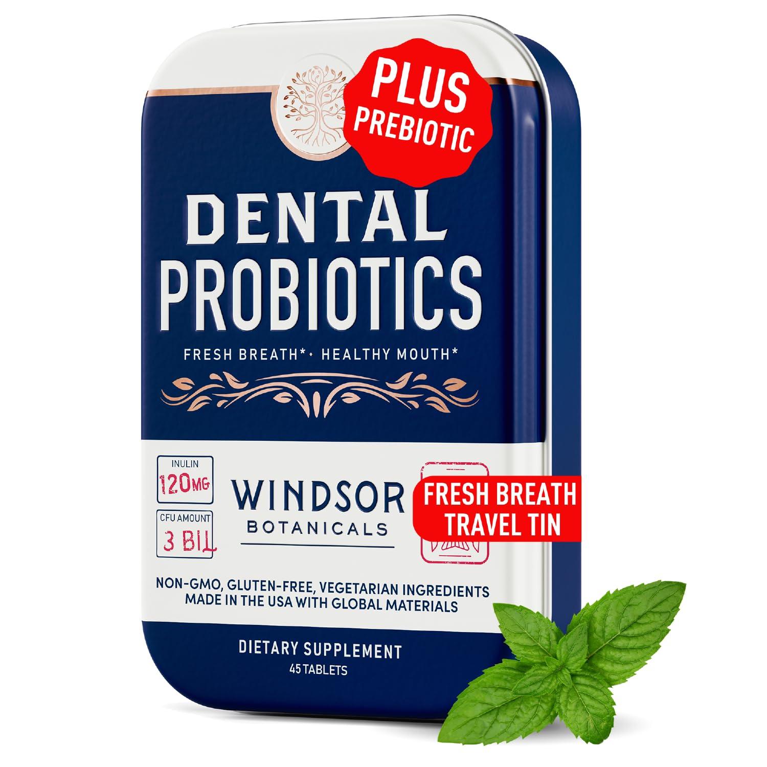 WINDSOR BOTANICALS WINDSOR BOTANICALS Lactobacillus Salivarius Probiotic and Dental Probiotics Oral Health Bundle