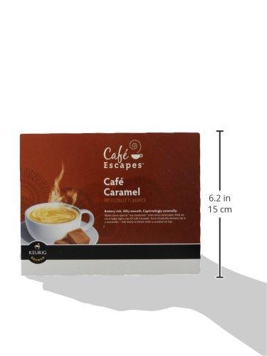Café Escapes Cafe Escapes Cafe Caramel Coffee, Keurig K-Cup Pods, Light Roast, 24/Box (GMT6813)