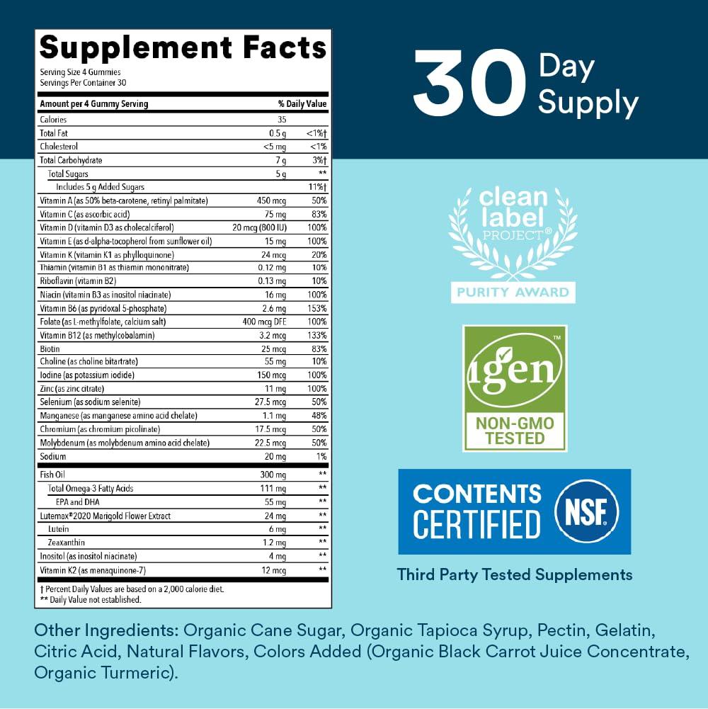 SmartyPants SmartyPants Kids Multivitamin Gummies & Teen Guy Multivitamin Gummies: Omega 3 Fish Oil (EPA/DHA)