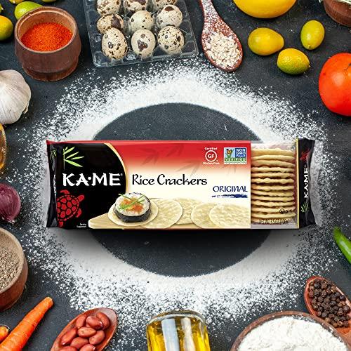 KA-ME Ka-Me Gluten Free Rice Crackers, Original, 3.5 Ounce