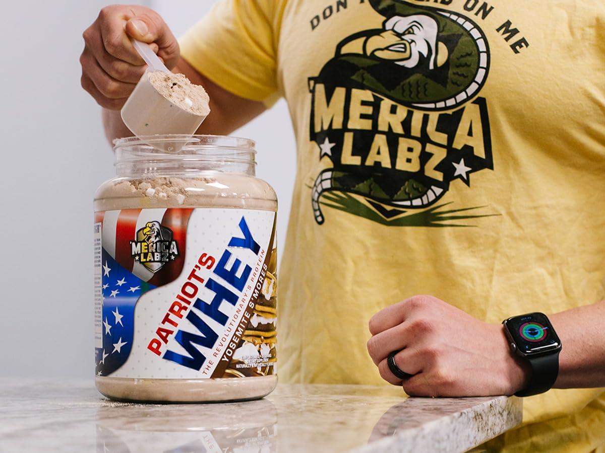 'Merica Labz \'Merica Labz Patriot\'s Whey, The Revolutionary\'s Protein, 25G Protein, 25 Servings (Double Stuffed)