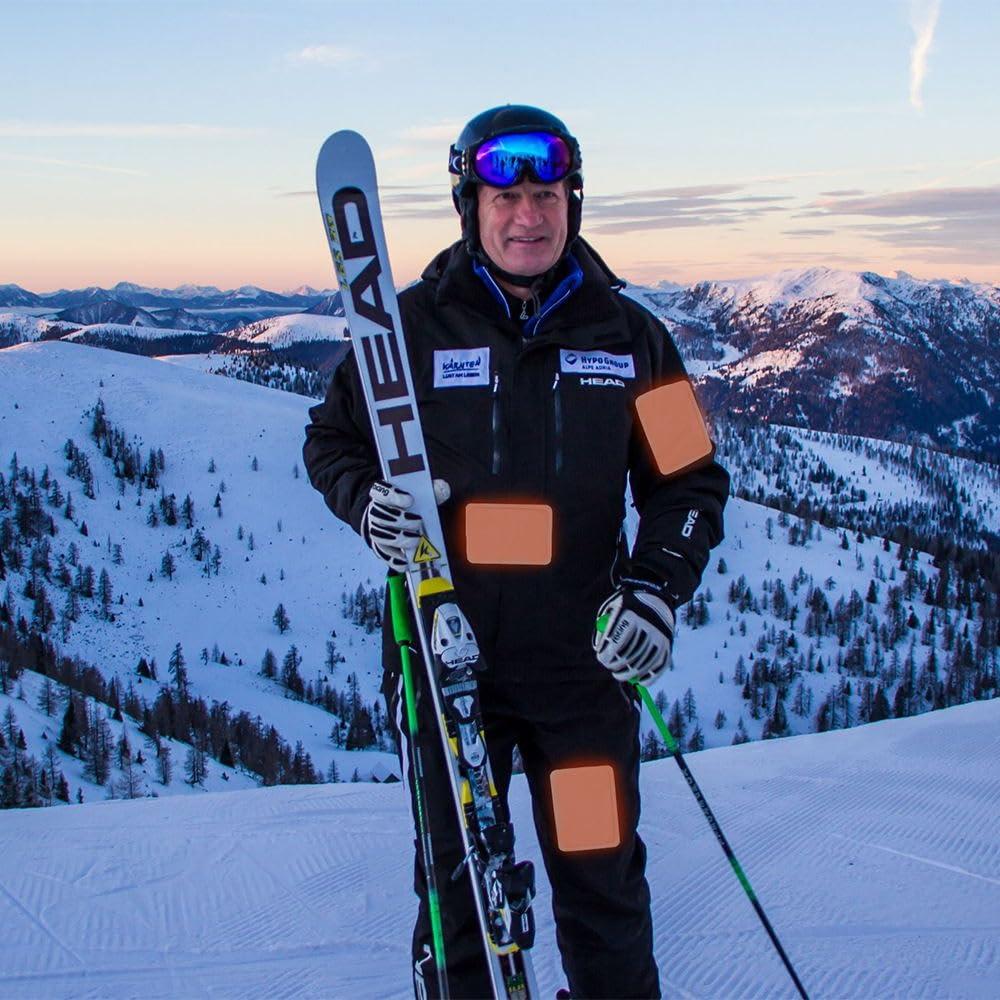 WOTING Body Warmers Adhesive 40 Packs, Disposable Body Warmers Long Lasting Safe Natural Odorless Air Activated Warmers Up to 12 Hours of Heat - Stick Body Warmers Natural Warm Patch for Cold Weather