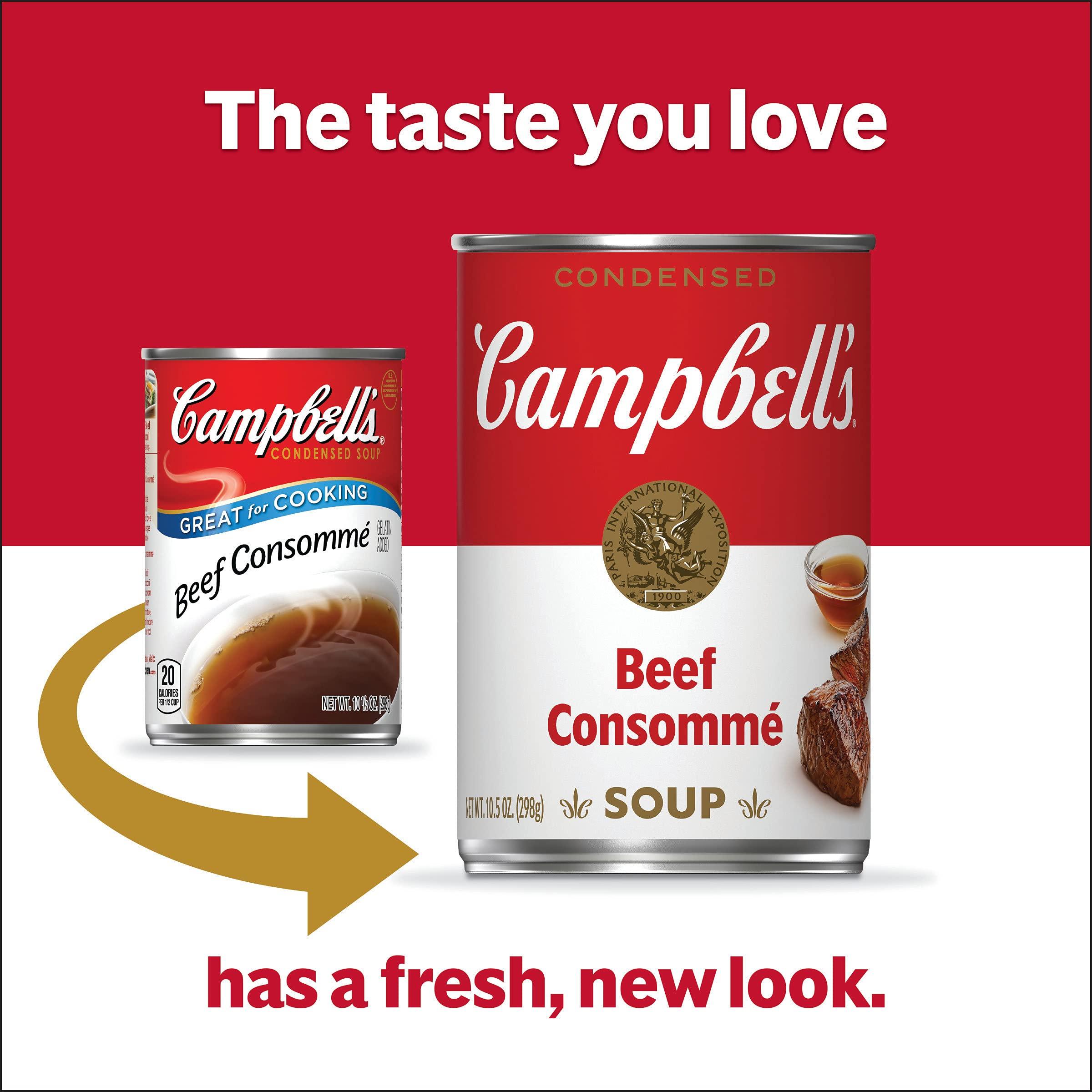 Campbell\'s Campbell\'s Condensed Soup, Beef Consomm, 10.5 oz. Can, (Pack of 12) (Packaging May Vary)